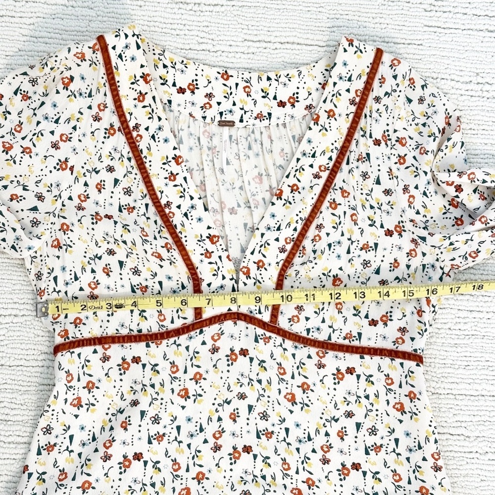 FREE PEOPLE Take A Little Time Women’s 4 Cream Maxi Dress Cottagecore Renfaire - Picture 8 of 13